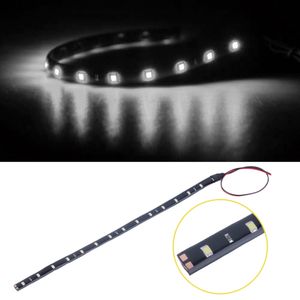 15LED/30CM Vattentät LED -remsa 3528 12V DC SMD Hög effekt Flexibla LED -bilar, vit/blå/röd/grön/gul