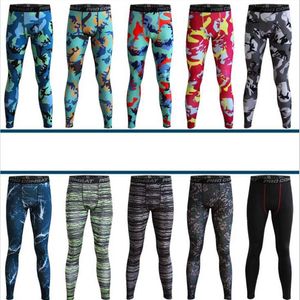 NEW Arrival Camouflage Elastic Compression Tight Men s Sport Gym Pro Combat Basketball Training Running Fitness Pants