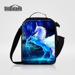 Thermoisolierte Lunchtaschen für Frauen, fantastische Einhorn-Cartoon-Kühltasche für Kinder, Kinder, Lebensmittel, Picknick, Lunchbox, Sack, Schulmahlzeit, Termica