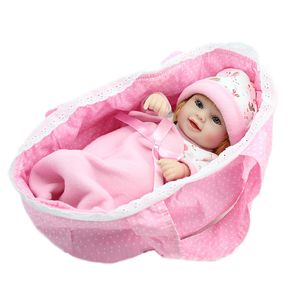 10 Polegadas Collectible Completa Silicone Vinil Reborn Baby Doll Brinquedo Realista Terminou Boneca de Presente de aniversário de Natal Para A Criança