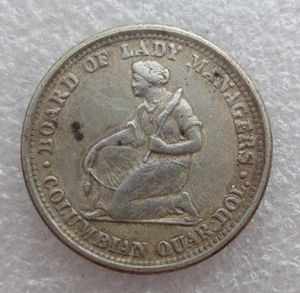 1893 Isabella Quarter Dollar Copy Coin Högkvalitativ hemtillbehör Silvermynt231o