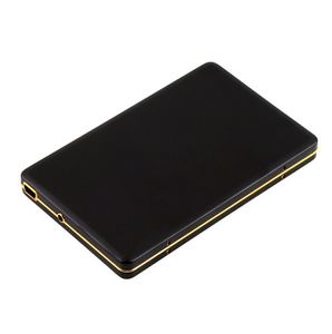 Golden Frame Diamond 2nd 2.5 polegadas SATA IDE HDD Box USB 2.0 SSD Hard Drive Disk External Storage Box Case Mobile para Samsung PC