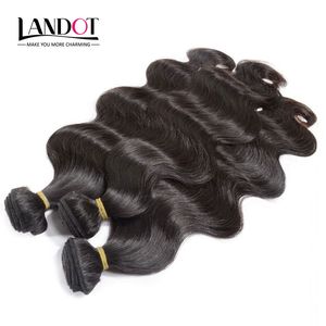 Wholesale best brazilian human hair weave for sale - Group buy Best A Brazilian Virgin Hair Body Wave Bundles Unprocessed Peruvian Indian Malaysian Human Hair Weave Wavy Natural Color Can Bleach