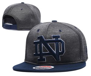 Ny 2017 College Football Snapback Cap Gray Color Norte Dame Team Hats Mix Match Order