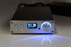 Freeshiping FX-Audio D802リモコンUSB /光学式/同軸入力HIFIホームオーディオ純粋なデジタルアンプ24ビット192KHz電源アダプタ