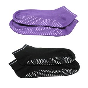 Großhandels-2016 Frauen Pilates Non Slip Grip Socken Baumwolle Tanz Sport Massage Knöchel Socke