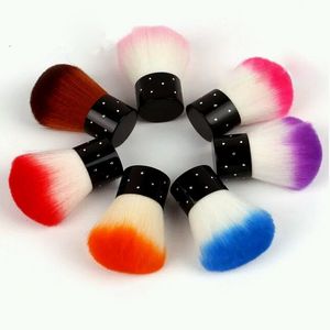 Partihandel-1pcs Nail Art Damm rengöring Borste Manikyr Pedikyr Soft Damm Remover för akryl Nail Brush UV Gel Nail Amake Up