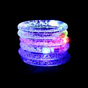 Bracelete LED light up piscando Glowing pulseira Piscando Pulseira De Cristal Partido Disco Halloween Presente de Natal Pulseira Luminosa Brinquedos