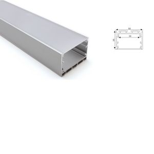 50 X 1M sets/lot Office lighting aluminum profile for led light and Wide U type ceiling channel for recessed wall lamps