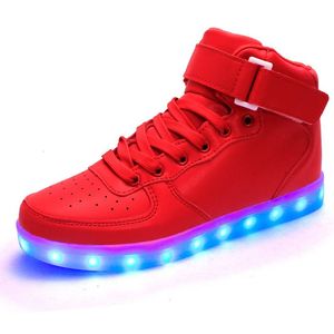 La vendita calda 2016 nuovo arrivo degli amanti delle donne scarpe da uomo luminosi LED di ricarica USB scarpa scarpe di moda casual 8 colori trasporto libero