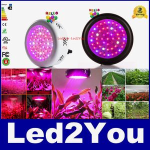 2 stks Nieuwste UFO W LED Grow Light Full Spectrum x3W LED chip plant Groeiende lamp voor bloemengroenten EU AU US UK Pluggen