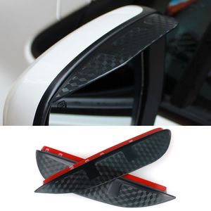 Carbono estilo carbono retrovisor espelho chuva sobrancelha à prova de chuva impermeável lâmina protetor acessórios para nissan x-trail 2011