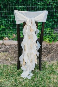 2016 Chiffon Ruffles Wedding Chair Sashes Vintage Romantic Chair Covers Floral Wedding Supplies Cheap Wedding Accessories