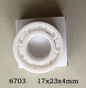 10st 6703 Full keramisk kullager 17x23x4 mm Zirconia ZrO2-lager 17 * 23 * 4mm