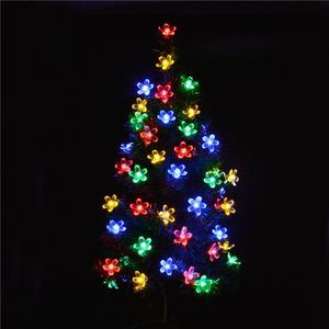 LED Solar Fariy String 7M 50LED Cherry Peach Blossom Wedding Flower Party Garden Light Outdoor Festival Birthday Marry Decoration Lamps