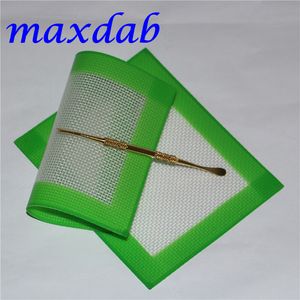 Silikon vaxkuddar Mats Small 11x8.5cm Square Mat Dabber Sheets Jars DAB-verktyg för kisel dabber oljebehållare