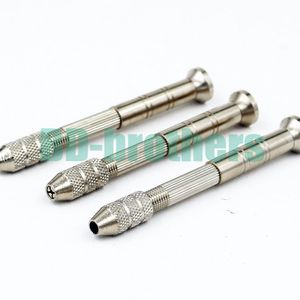 0.5 - 2.5mm Quatro Cabeças Mão Broca Chuck Cabeça Giratória Pin Vise Assista Fabricante Ferramenta De Aço de Reparo Ferramenta de Trabalho Grampos Âncoras 50 pçs / lote