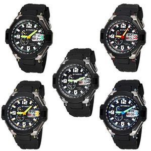 ファッションマルチファンクションウォッチアウトドアスポーツの耐水性腕時計デジタルLEDの夜のライト腕時計の腕時計