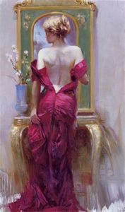 Elegant Seductio High quality Hand-painted &HD Print Impressionism Wall Art oil painting on canvas Multi sizes