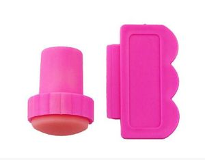 Nail Art Image Tamping Tool 1 Stamper + 1 Skrobak do dekoracji na paznokcie KD1