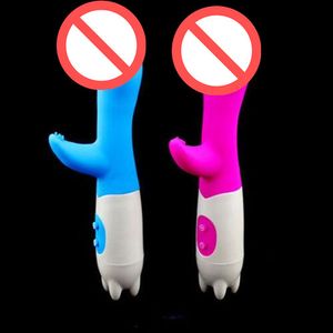 Powerful Dual Vibrator Dildo Vibrating G-spot Women Female Massager Sex Toys #R92