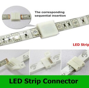 조인트에 10mm RGB 조명 프리 패스트 스터드 용접 와이어 연결 5050LED 스트립 커넥터 링크 어댑터