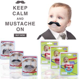 Newborn baby funny Moustache tooth Pacifiers Silica gel infant Pacifiers 9 styles kids nipple C2619