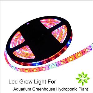 2016 new DC12V 5050 Hydroponic Systems Led Plant grow light 300Leds 5M IP65 Waterproof Aquarium Greenhouse Hydroponic Plant Growing Light