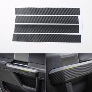 Porta Interior Lidar Com Fibra De Carbono Adesivos Acessórios Interior Do Carro Preto Fit Alta Qualidade Para Ford F150 2015-2016