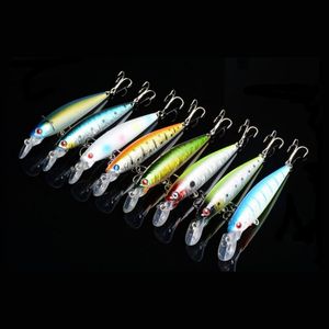 DHL Minnow Balıkçılık Yemleri Krankbaits Hooks Krank Yemleri Tackle 3d Göz Balıkları Cazibeleri Opp Çanta Paketleme 15.2g