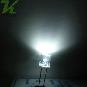 5 Mm Düz Led toptan satış-1000 adet mm Beyaz Düz Üst Su Temizle LED Işık Lambası Yayan Diyot Ultra Parlak Boncuk Eklenti DIY Kiti Uygulama Geniş Açı