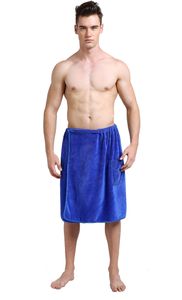 Опт Sinland микрофибра Мужская Spa Wrap полотенце банное полотенце Спорт полотенце с застежкой 60cmx160cm синий С 2 кнопки