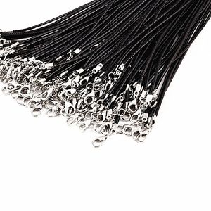 lotes de granel inteiro 1000pcs colares de couro preto PU