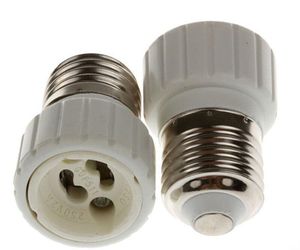 GU10 Lamp Holder E27 To GU10 Converter Socket Ceramic Material Copper Plated Nickel Base Max Voltage 240V