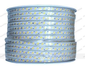 Yeni Varış 220 V 120 LEDS / M Esnek LED Şerit 5630 5730 SMD Dim Beyaz / Sıcak Beyaz Şerit Işık LED Bant Su Geçirmez