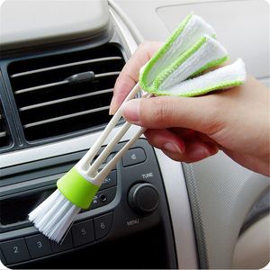 Mini Duster for Car Air Vent Automotive Air Conditioner Cleaning Brush Dust Collector Cleaning Cloth Tool for Keyboard Window Leaves Blinds Shutter Glasses Fan