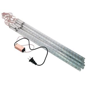 10 Röhren 5050 SMD 50 cm DC 12 V LED Meteorschauer Regenlichter Eiszapfen Schnee Regentropfenlampe für Weihnachten Wasserdicht + Netzteil Kostenloser Versand
