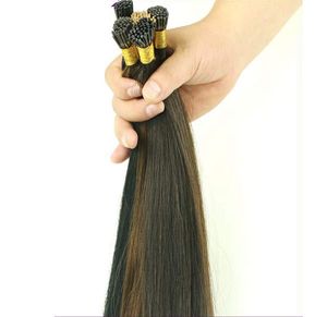 50g/lot Brazilian keratin i tip hair extensions 18-24inch human straight wave hair 1g/pc many color in stock