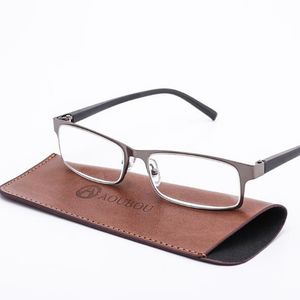 Großhandel Marke High-end-Business Lesebrille Männer Edelstahl PD62 Gläser Ochki 1,75 + 3,25 Grad