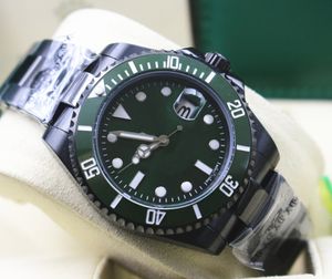 Topselling Green Dial And Bezel 116610 Date Ceramic bracelet Automatic mechanical Mens Watch 40MM Mens gifts Wristwatches