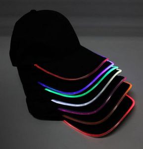 Sıcak erkek kadın LED Moda spor Beyzbol Şapkası Sanatçı gece kulübü Hip hop parti Beyzbol şapkası gece koşu led işıklı up glow şapka Visor