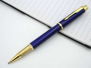 2PC Business Writing Series Blue Golden Arrow Clip 0.5 مم قلم كرة بكرة
