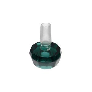 Tigela de vidro azul lago para narguilé – cabe em tigelas articuladas masculinas de 14 mm, acessório elegante para fumar