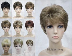 free shipping beautiful charming hot NEW 9 Color Short Women Ladies Daily Hair wig Natural style Hivision #E-LINDA