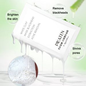 Pilaten Usuń zaskórniki Odklejają maskę Trądzik głęboki czyszczący maski do twarzy Aloe Vera White Clay Facial Pielęgnacja skóry