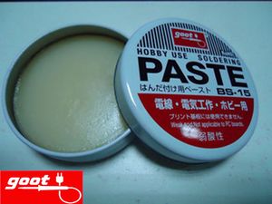 Lehim Akı Macun toptan satış-Orijinal Japonya GOOT marka BS Hobi Kullanımı Reçine Lehim Pastası NW g Zayıf Asit Kaynak Akı