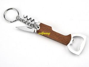 100pcs/lot Fast shipping 3 in 1 kits Multifunctional hippocampus Red wine bottle opener Beer openers With keyring