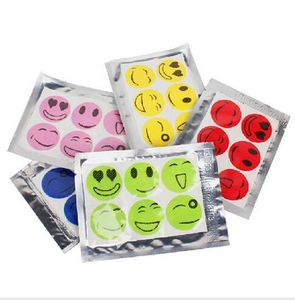 2016 Mosquito Repeller Atacado sorriso Anti mosquito Repelente Adesivo Repeller Patch Natural Petróleo Essencial 6 Pcs / Saco