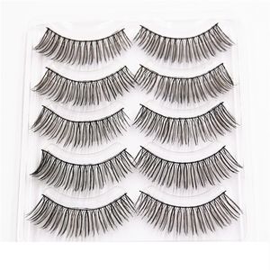 Coffee Black False Fake Eyelashes Colorful Natural Cross Messy Eye Lashes Makeup Extension Beauty Makeup Tools Excellent Quality 34
