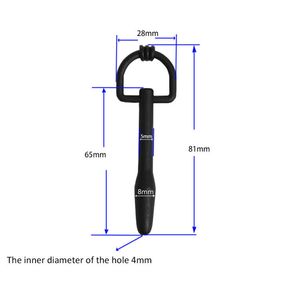 Chastity Devices Black Beginners Barbell Urethral Stretch Silicone Tube S433-3 #r2